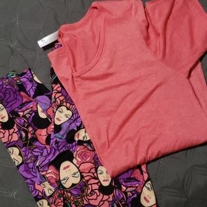 Lularoe TC Leggings and Large Perfect T